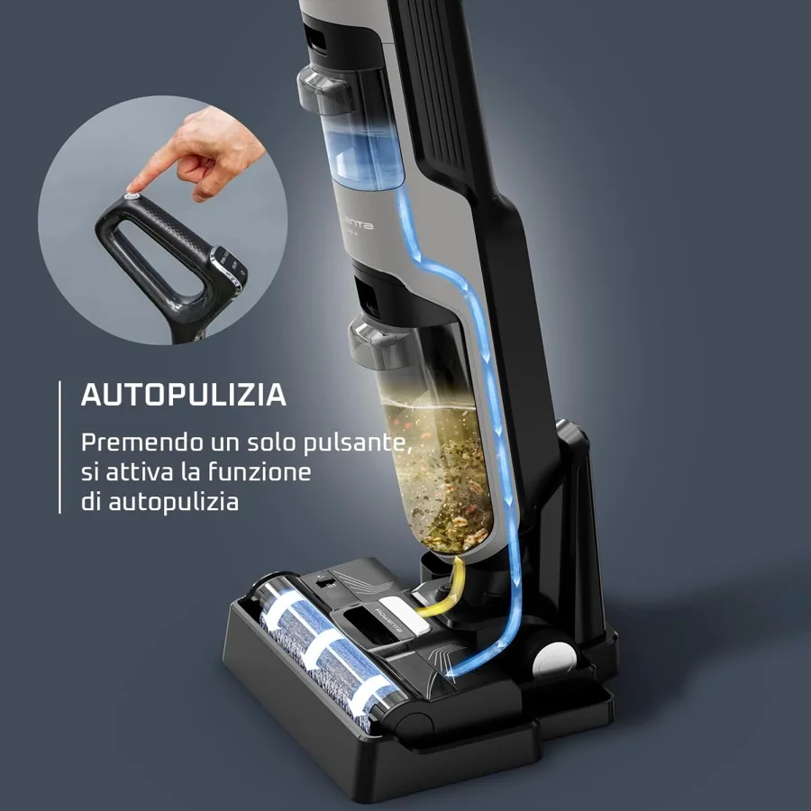 X-Clean 4 sulla base durante l'autopulizia