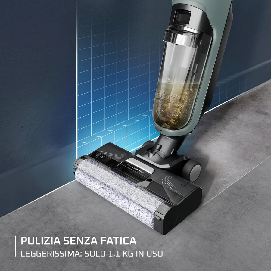 Rowenta X-Clean 2: 1,1 kg di peso in uso dichiarato