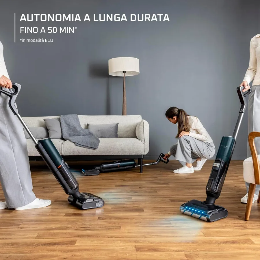 Rowenta X-Clean 7: fino a 50 minuti di autonomia